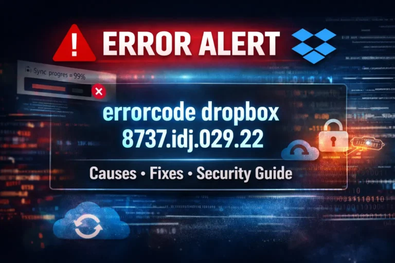 Errorcode Dropbox 8737.idj.029.22