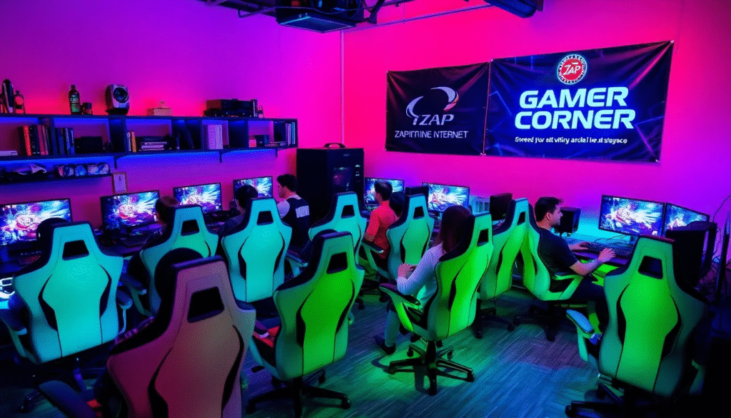 Gaming Corner Zap‑Internet
